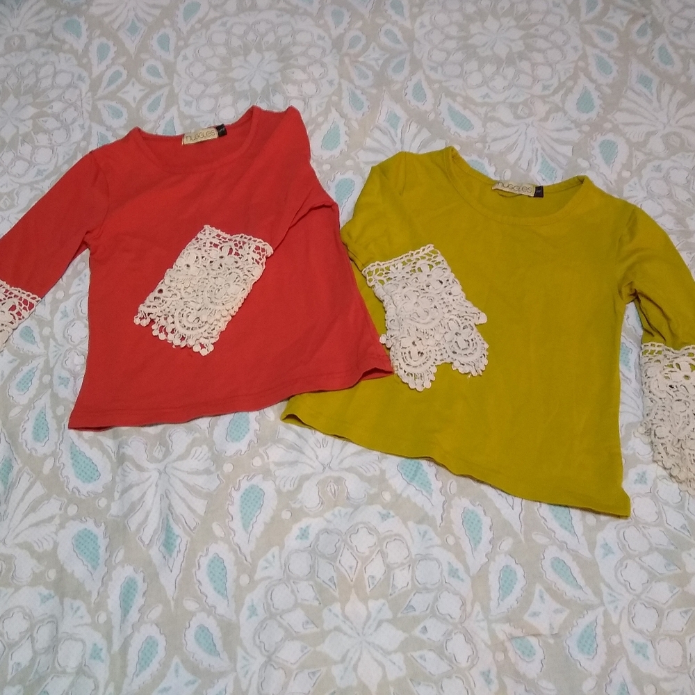 Nuggles size 4 little girl tops